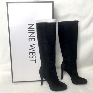Nine West Quadilyn Scrunched Platform Boots 6